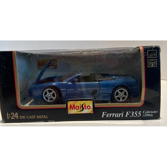 NEW in Box Maisto 1994 Ferrari F355 Cabriolet Die Cast‎ 1:24 Scale Model - Picture 1 of 5